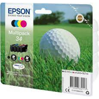 Epson 15 x XL MultiPacks Golf Ball Inks & 15 x XL MultiPacks Strawberry Inks - 4-pack - XL - black, yellow, cyan, magenta - original - ink cartridge (pack of 30)